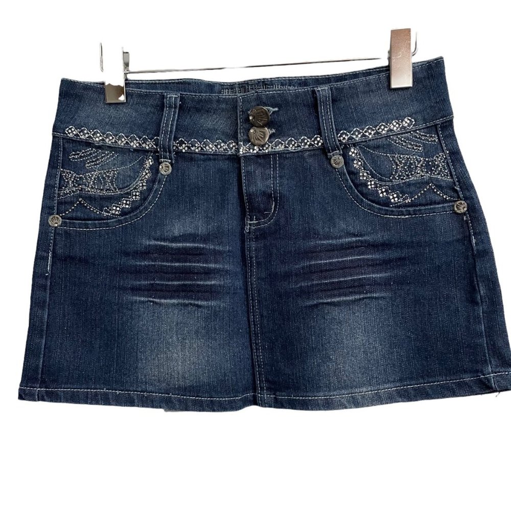 Cappuccino Jean Mini Skirt Size 9/10